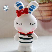 lapin marin tirelire déco