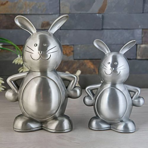 tirelire lapin métal