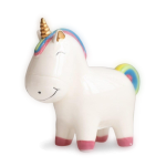 Tirelire Licorne Blanche en céramique