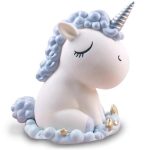 Tirelire Licorne bleue en silicone