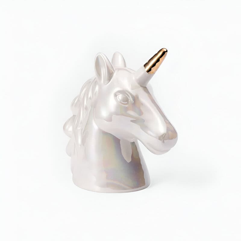 Tirelire licorne en céramique