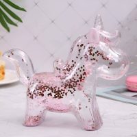 Tirelire Licorne Transparente