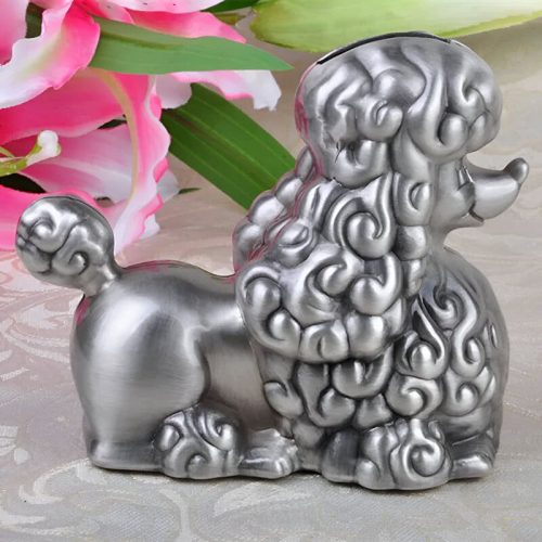 design raffiné tirelire chien