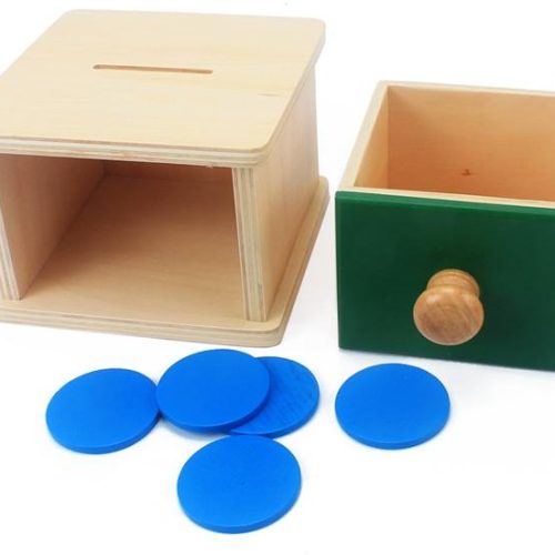 tirelire éducative en bois