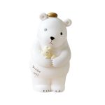 tirelire ours blanc résine