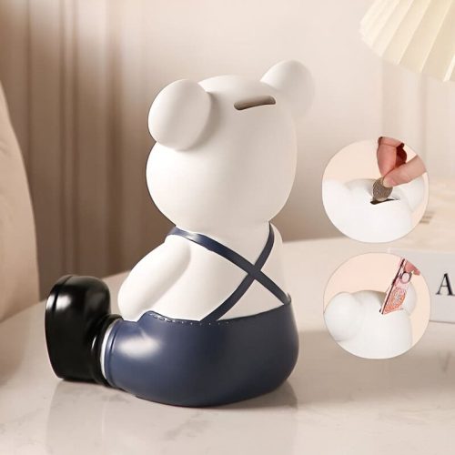 tirelire déco ours blanc