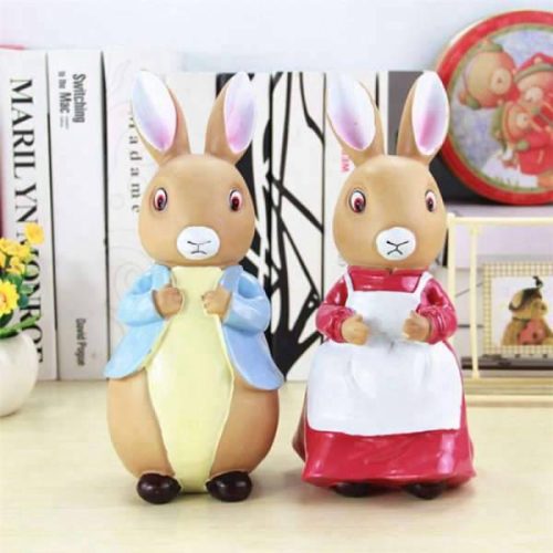 Tirelire colorée en forme de lapin