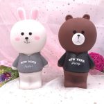 Tirelire lapin colorée