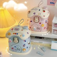 tirelire personnalisée maison lapin