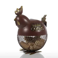 tirelire poule en metal