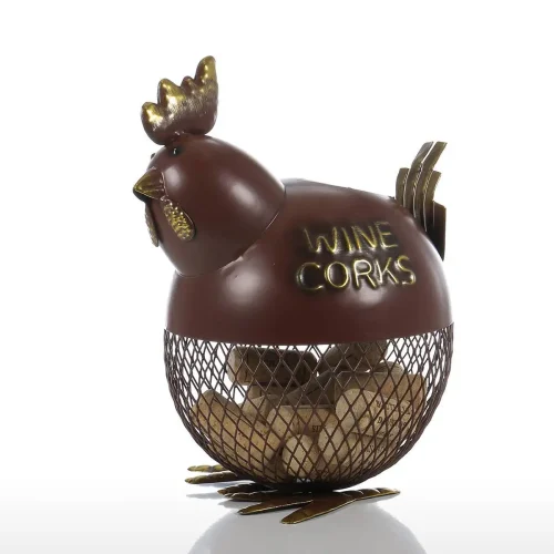 tirelire poule en metal