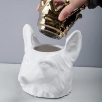 tirelire blanche renard