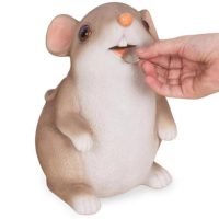 tirelire rat marron clair