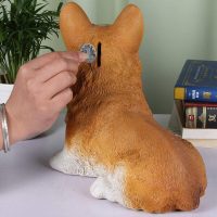 tirelire en résine teckel