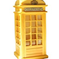 Tirelire cabine téléphonique rouge