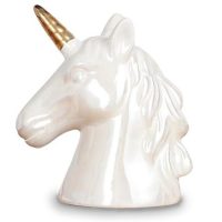 Tirelire Tête de Licorne en Céramique