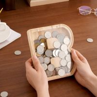 tirelire enfant bois