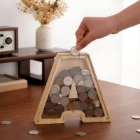 Tirelire Lettre en Bois